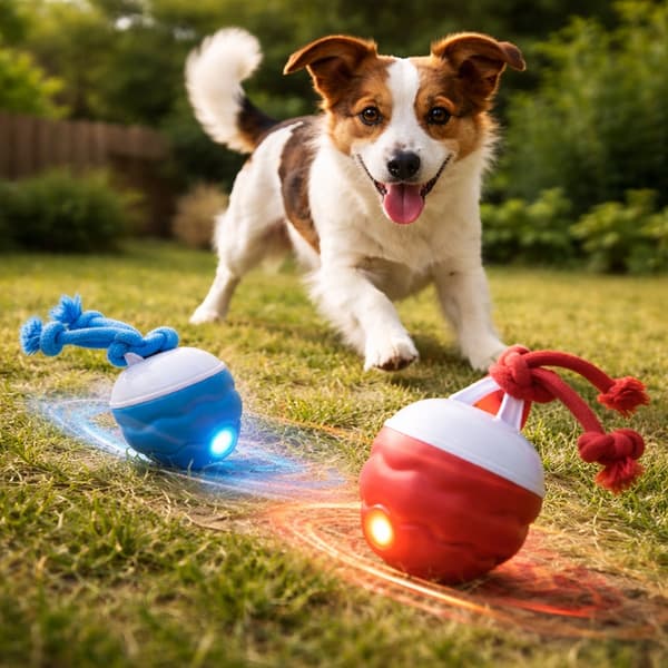 Smart Aktivitetsbold til Hunde – Automatisk & Interaktiv