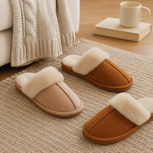 Slippers - warm and soft (brown & beige)