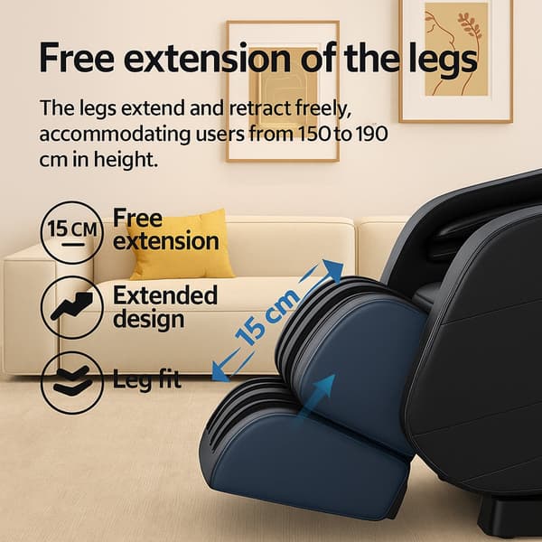 Massage Chair 8D - S-Technology, Zero Gravity and Heat Treatment - Model S9C