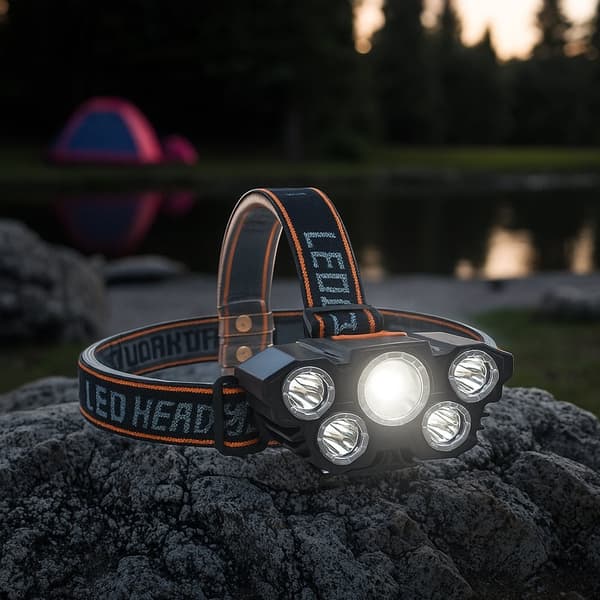 Headlamp 300 lumens 180° adjustable angle – 4 light modes