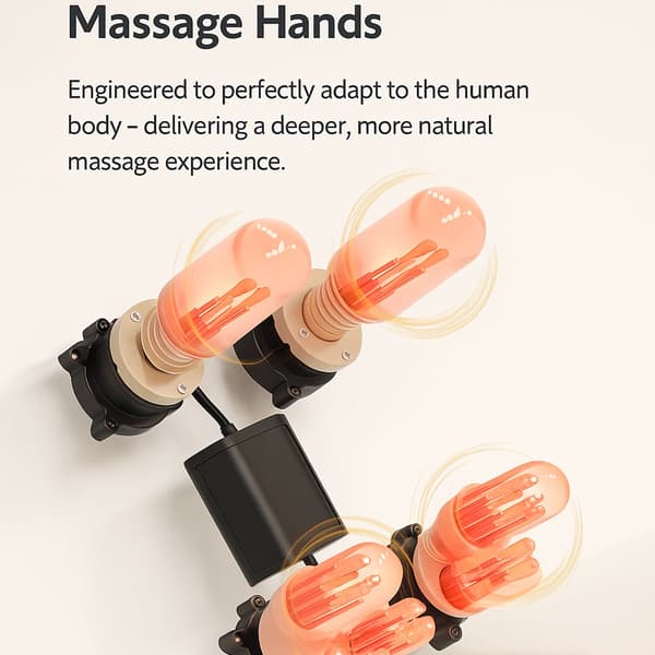 Massagestol 8D - S-teknik, Zero Gravity och Värmebehandling