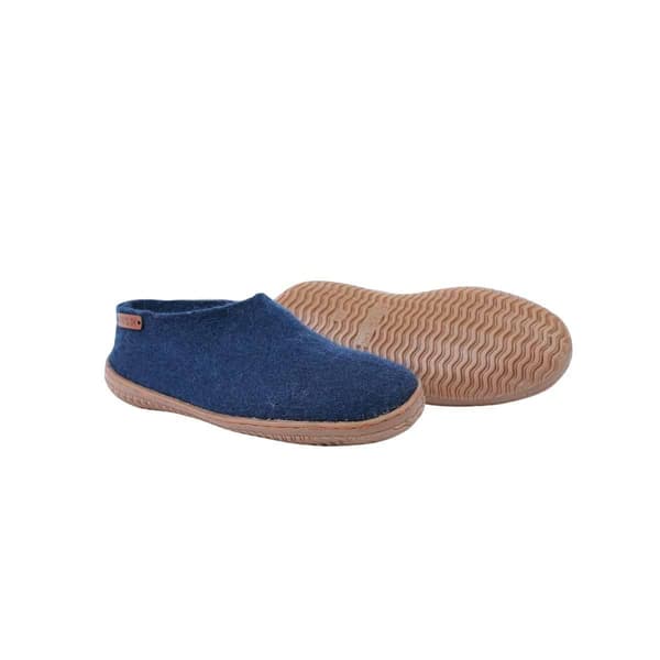 Wool Slippers (100% Pure Wool) with Rubber Sole