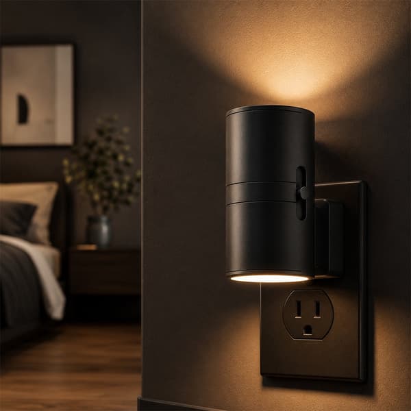 LED-nattlampe med sensor og justerbar lysstyrke