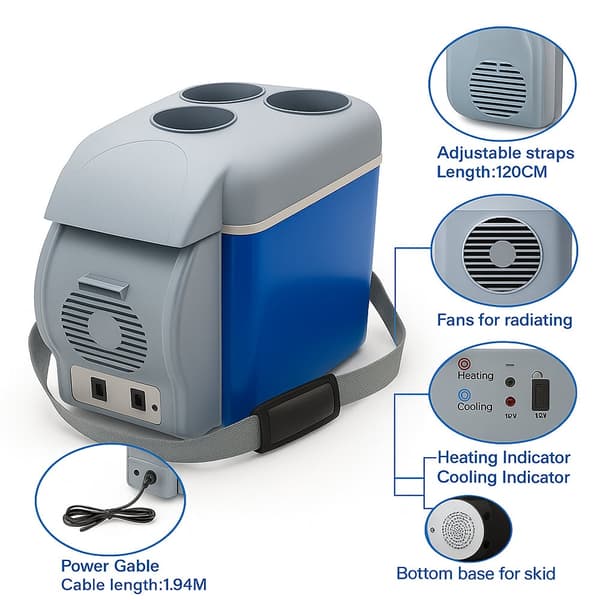 Mini cooler/warmer box for the car/caravan etc.