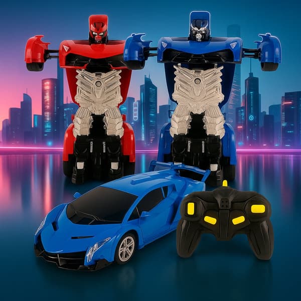 Remote Controlled Transformer Car with Sound and Light Effects