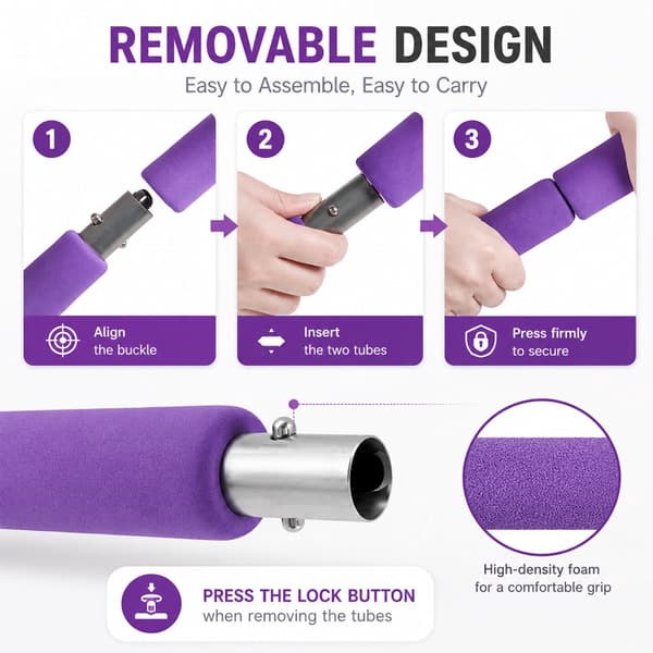 Pilates Stick - Effective Full Body Workout with Resistance