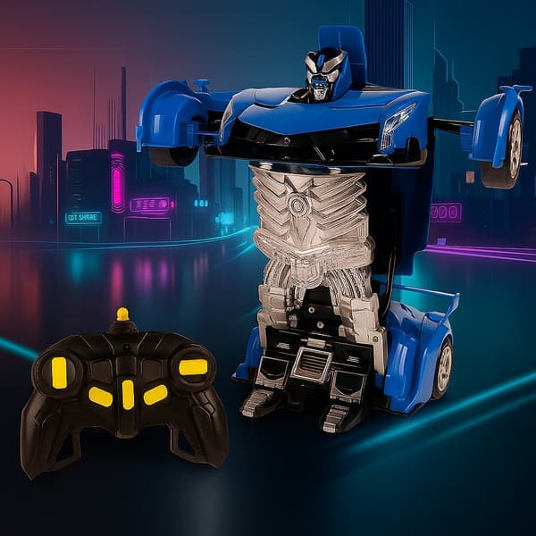 Remote Controlled Transformer Car with Sound and Light Effects
