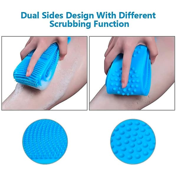 Back Scrubber / Bath Brush - Double-sided in silicone