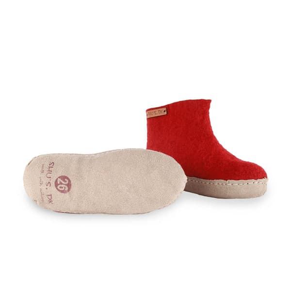 Wool Boots for Children (100% Pure Wool) with Suede Sole