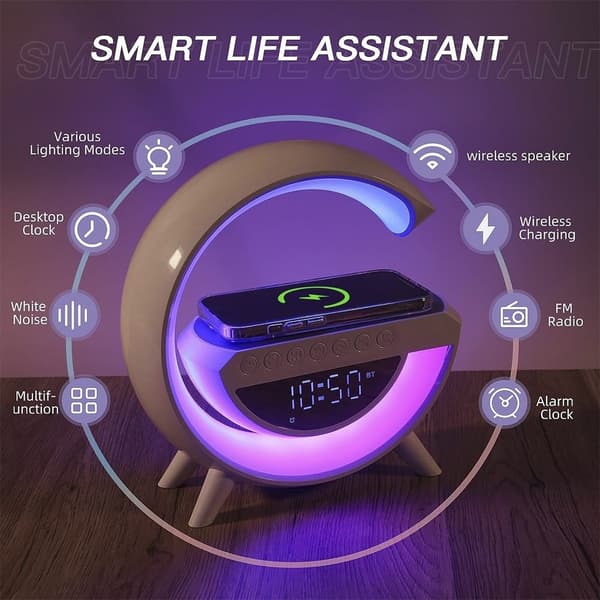 G-Light - Wireless RGB Lamp, Charger, and Bluetooth Speaker