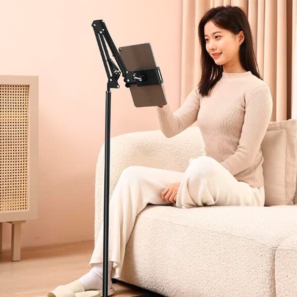 Floor Stand for Tablet and Smartphone - Adjustable and Stable Solution