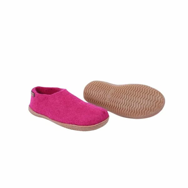Wool Slippers (100% Pure Wool) with Rubber Sole