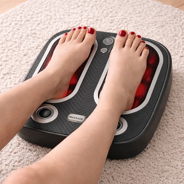 Fodmassage med varme, vibration og roterende massage