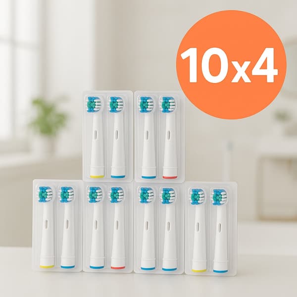 10 x 4 pcs. toothbrush heads for Oral-B
