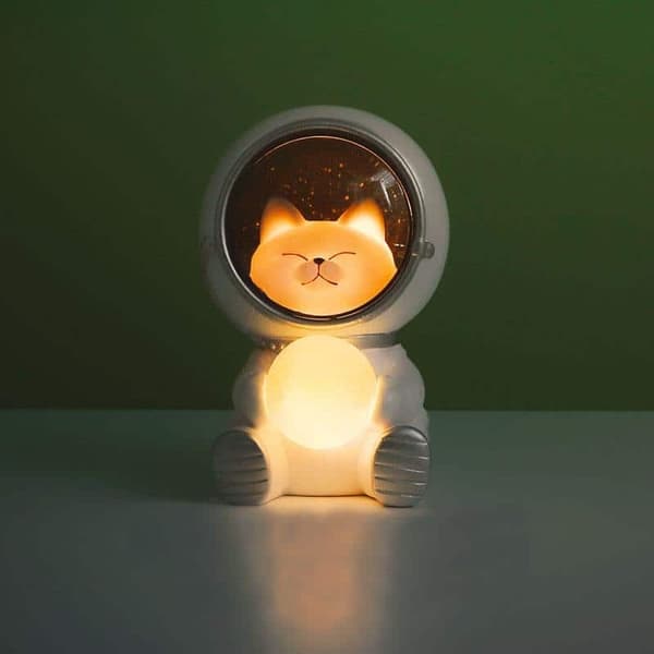 Astronaut, LED-nattlys med dyr