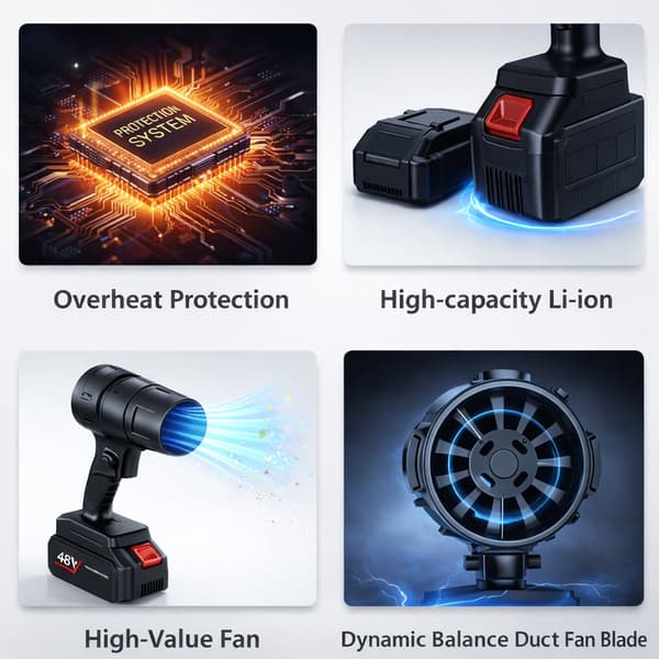 Battery-Powered Air Blower 21V – Compact, Cordless & Efficient