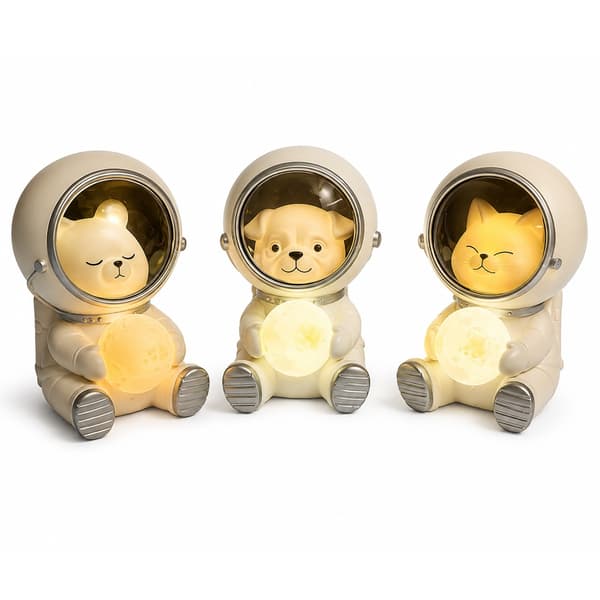 LED Astronaut natlys med dyr