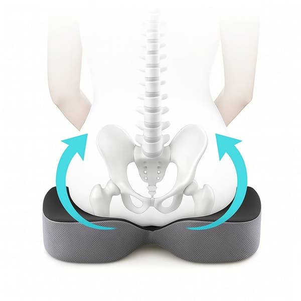 Ergonomisk Memory Foam Sittepute