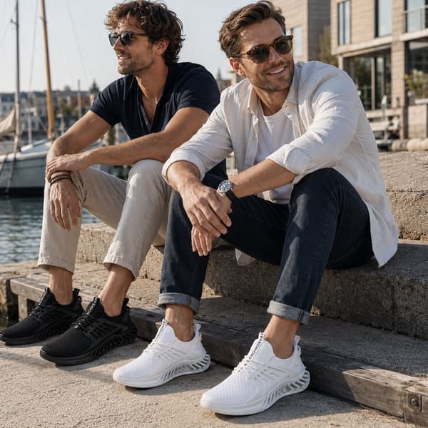 Men's Sneakers with Breathable Upper