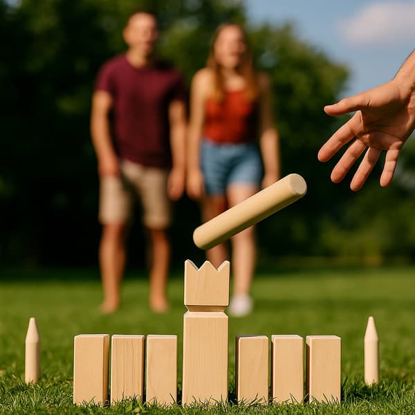 Kongespil Kubb i træ