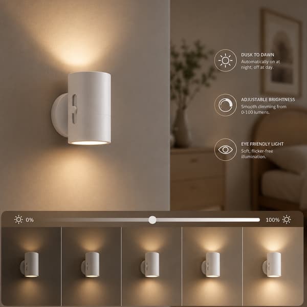 LED night light with sensor and adjustable brightness