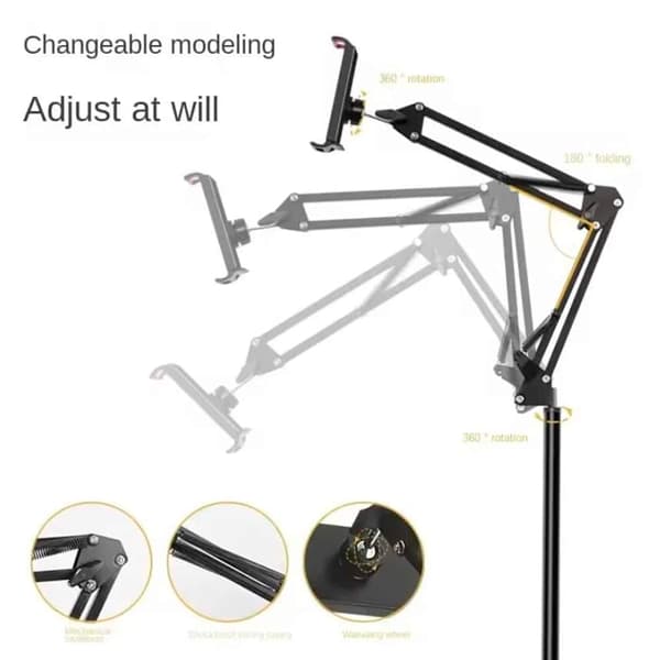 Floor Stand for Tablet and Smartphone - Adjustable and Stable Solution