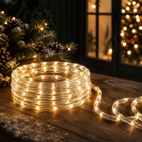 LED lysslange 4 eller 10 meter - hvit