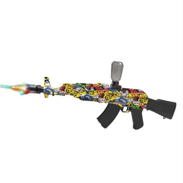 Gel Blaster AK47 – elektrisk med lysdempende lyddemper