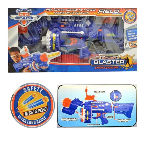Fully Automatic Soft Bullet Gun incl. 40 Dart Magazine