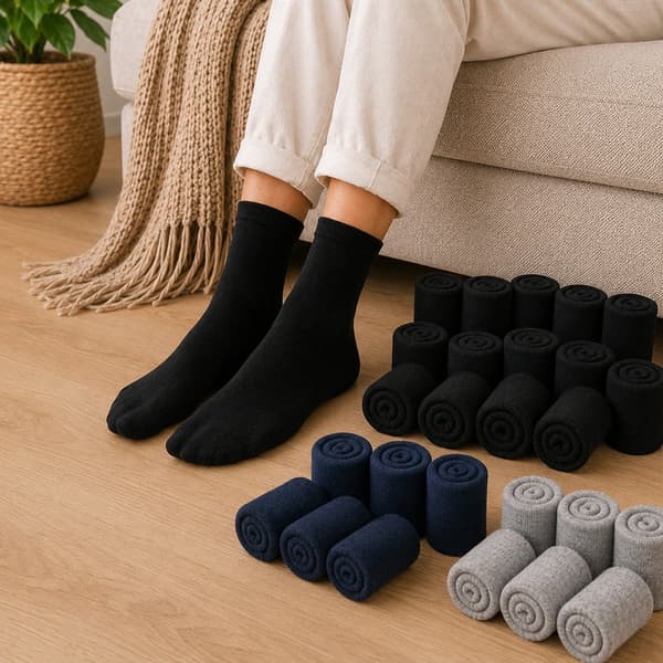 Comfortable Socks in 12-pack – Soft Everyday Socks in Size 40–46