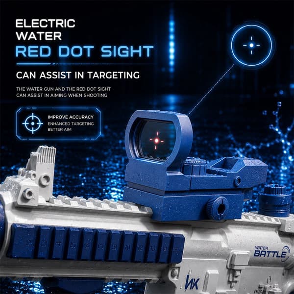 Electric Water Gun M146 – Blue Model with Scope