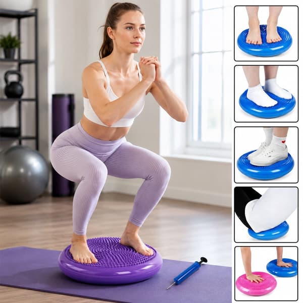 Balance cushion with pump – strengthen balance, core stability and posture