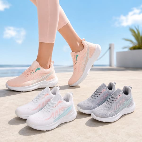 Sneakers til kvinder, med åndbare Flyknit overdel