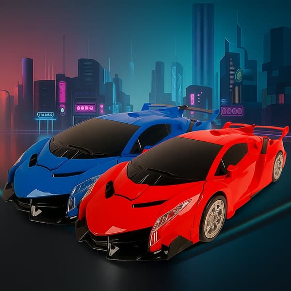Remote Controlled Transformer Car with Sound and Light Effects