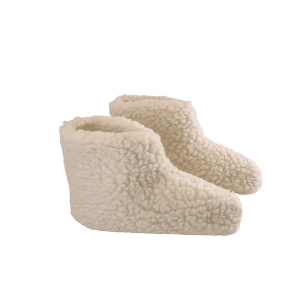 Fluffy Uldstøvle (100% ren uld) - Model Hvid