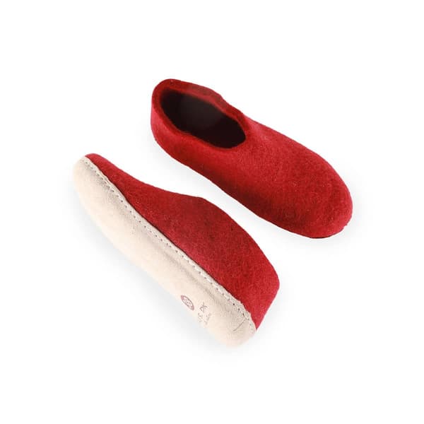 Wool Slippers (100% Pure Wool) with Suede Sole