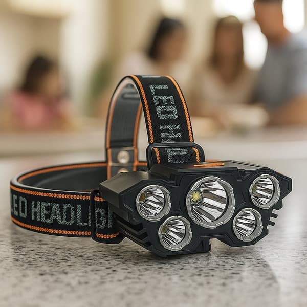 Headlamp 300 lumens 180° adjustable angle – 4 light modes