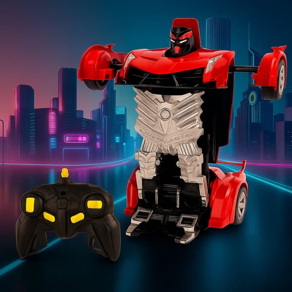 Remote Controlled Transformer Car with Sound and Light Effects