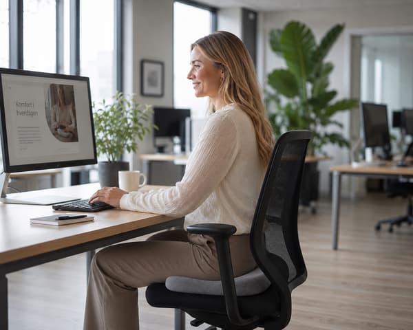 Ergonomisk Memory Foam Sittepute