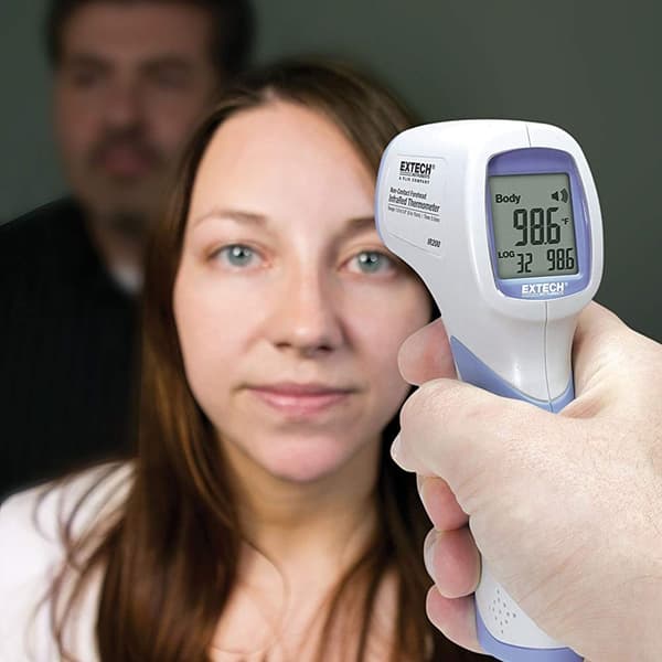 Pande-Infrarødt Termometer - Professionelt - Extech IR200 (Bruges af læger, lufthavne m.v.)