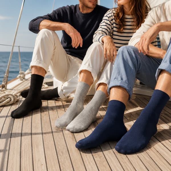 12-pack socks – soft everyday socks in black, blue, and grey