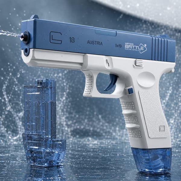 Elektrisk vannpistol – Glock med 2 magasiner