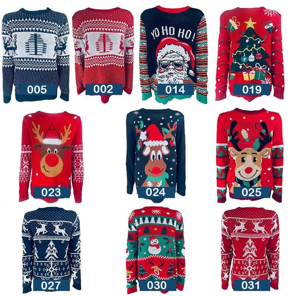 Christmas Sweaters - Many Funny Designs and Colors