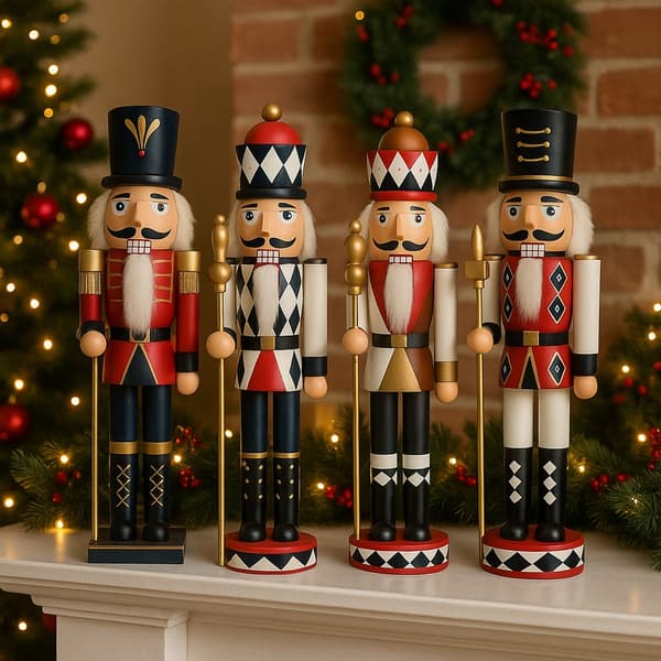 Wooden Nutcracker Figures - 60 cm - 4 Different Figures