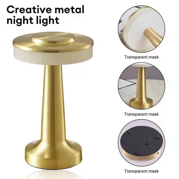 Touch LED Bordlampe genopladelig med USB