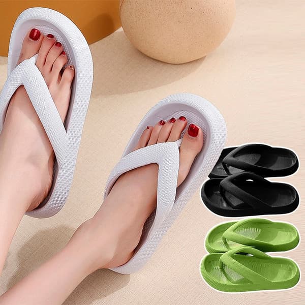 Toe-Split Slippers - Soft, Non-Slip and in Several Beautiful Colors (Known as Happy Flops)
