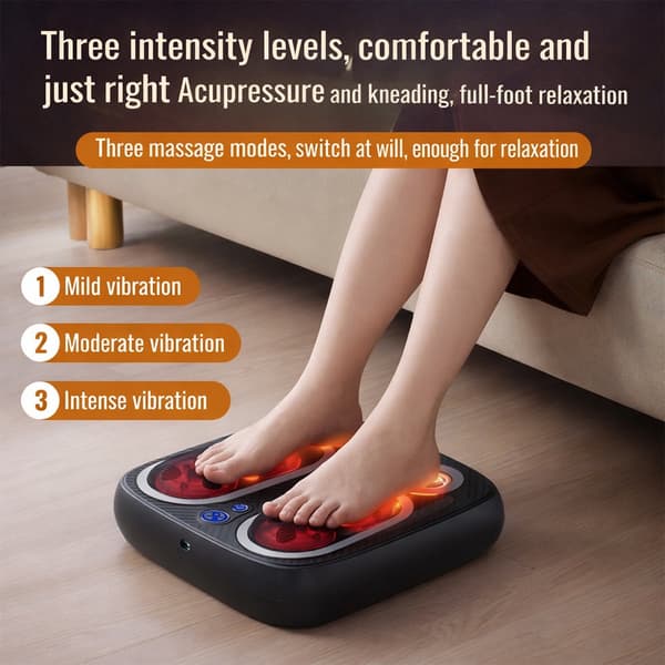Fodmassage med varme, vibration og roterende massage