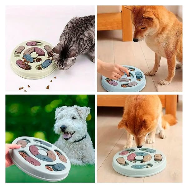 Interaktivt runt hundpussel