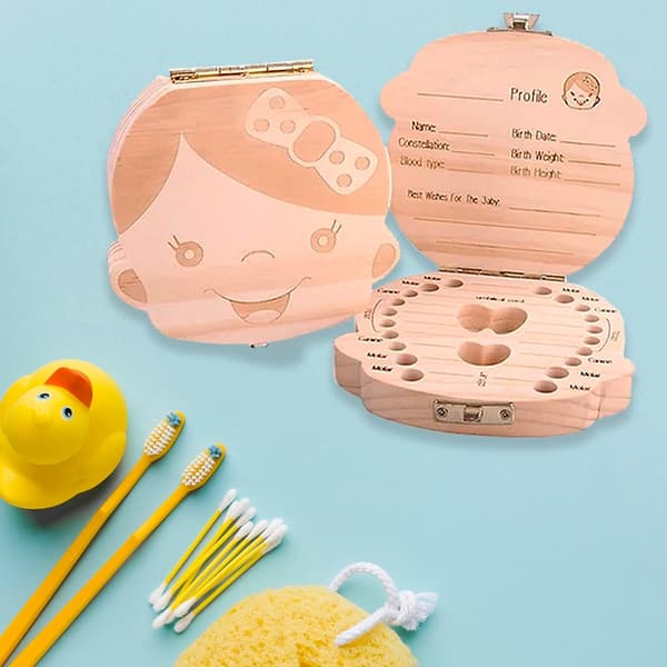 Tooth box for storing milk teeth