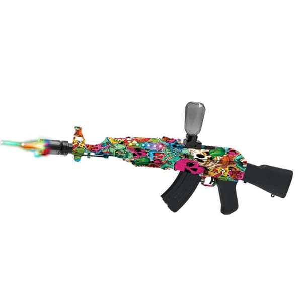Gel Blaster AK47 – elektrisk med lysdempende lyddemper